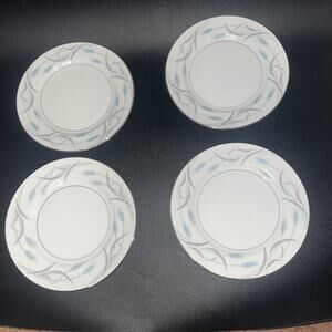 Set of 4 Valmont China Japan Royal Wheat Dessert 6.5" Plates
